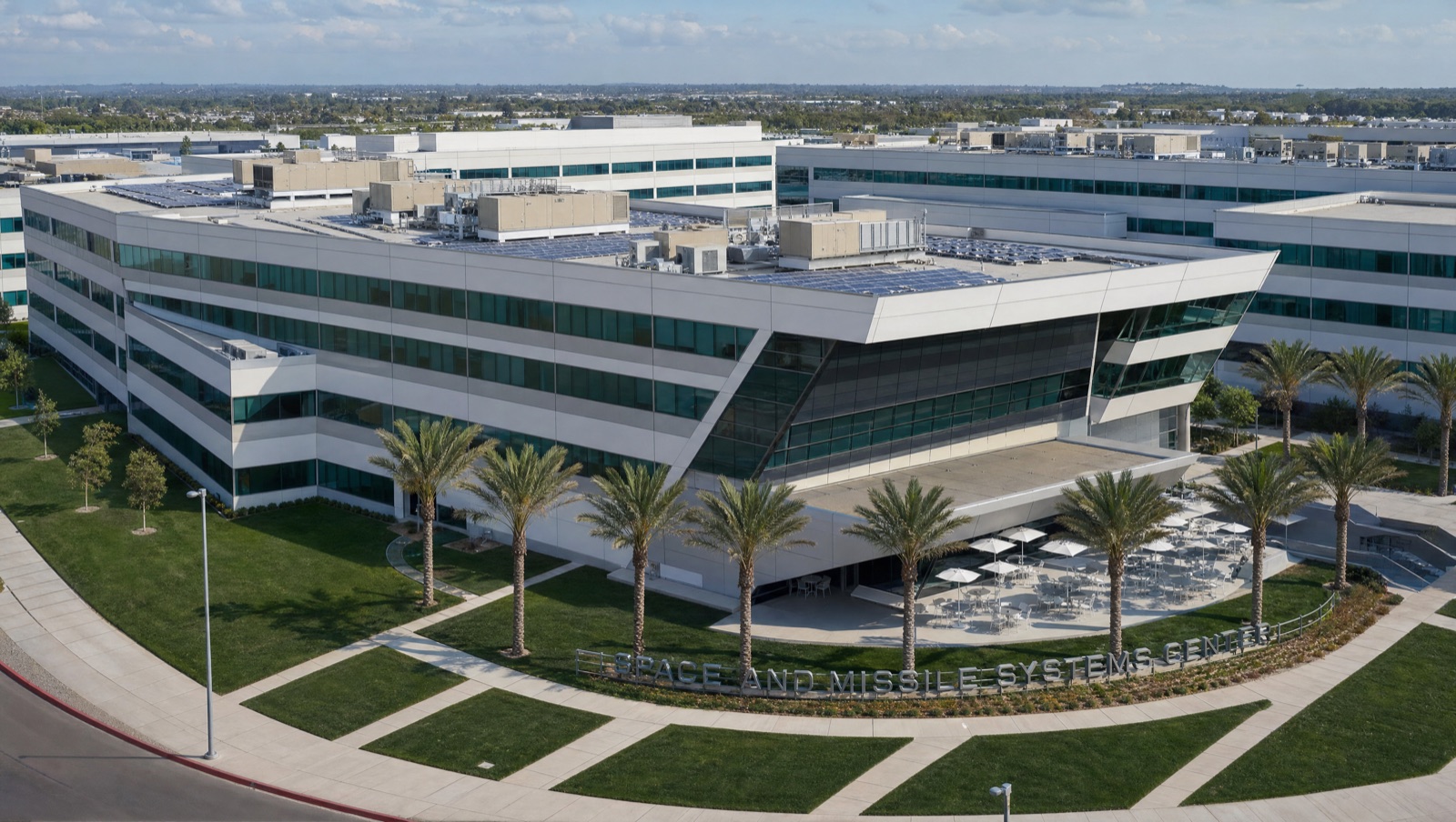 Rooftop solar on a federal facility at Los Angeles Air Force Base