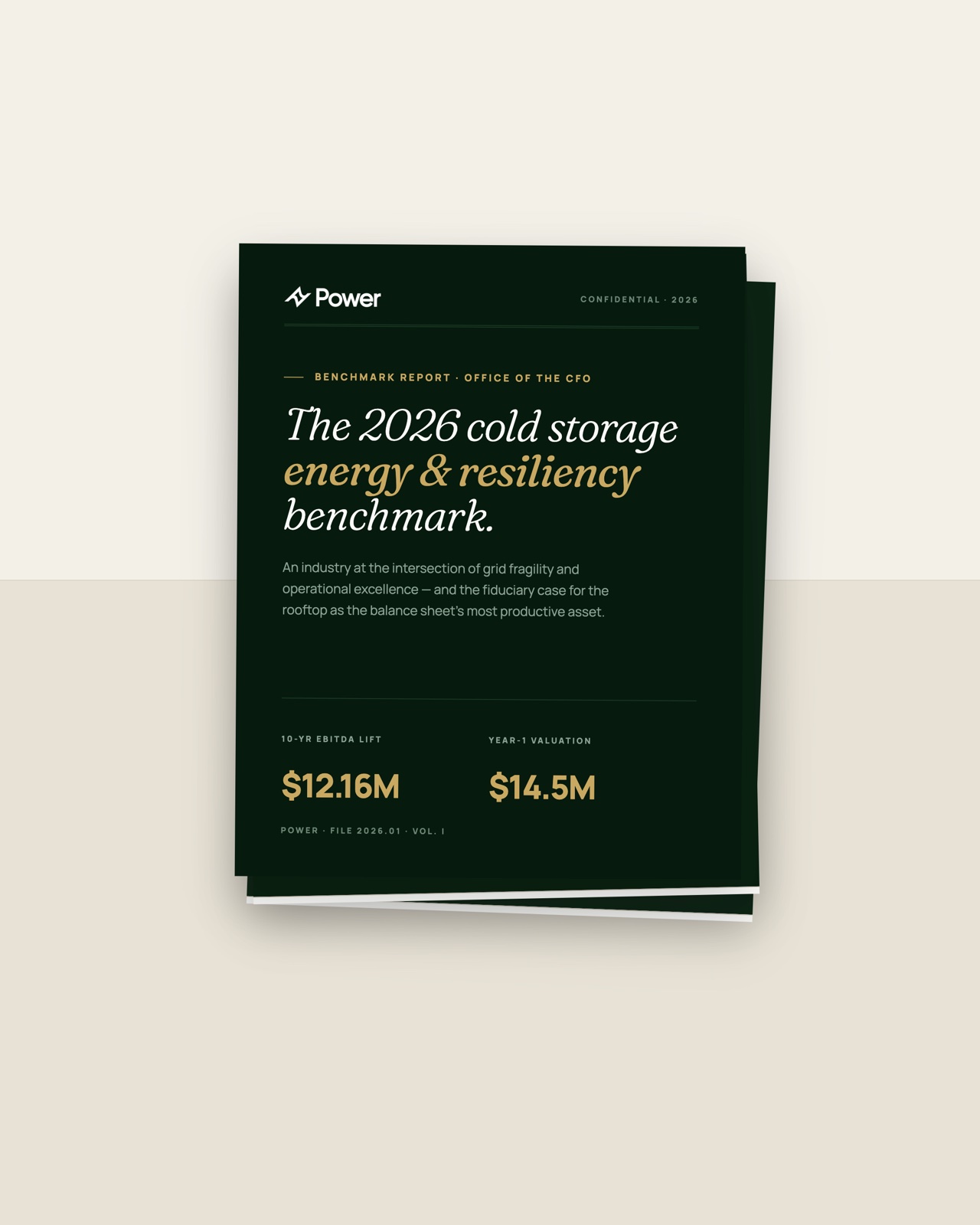 Cover of the 2026 Cold Storage Energy & Resiliency Benchmark report
